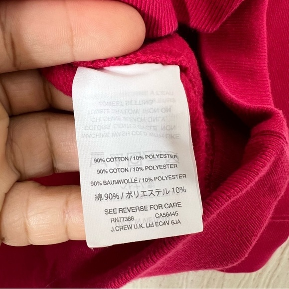 J Crew Womens Small Faux Wrap Top Textured Crepe Fuschia Pink Blouse M Medium - Picture 3 of 4